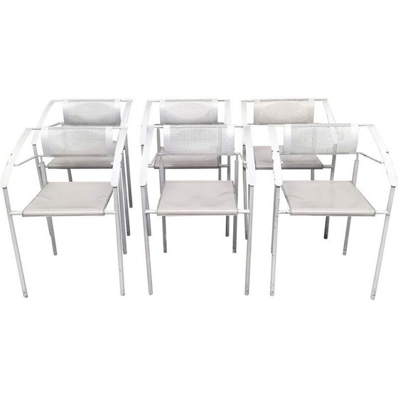 Image 1 of Vintage Stuhl Fliegenschnur Carre VI Italien