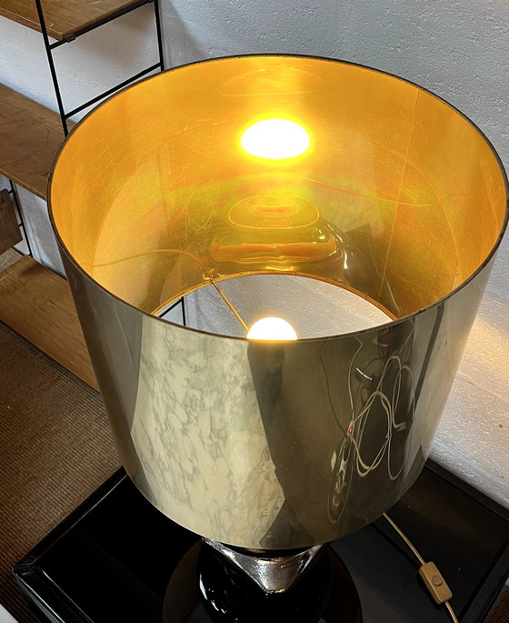 Image 1 of Lampe Aus Goldener Keramik, Italien, 1970