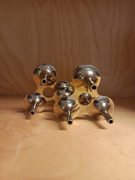 Image 1 of 3x Fritz Nagel Orion-Kerzenleuchter