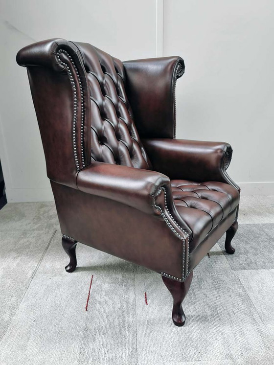 Image 1 of 2x Chesterfield Ohrensessel Ohrensessel