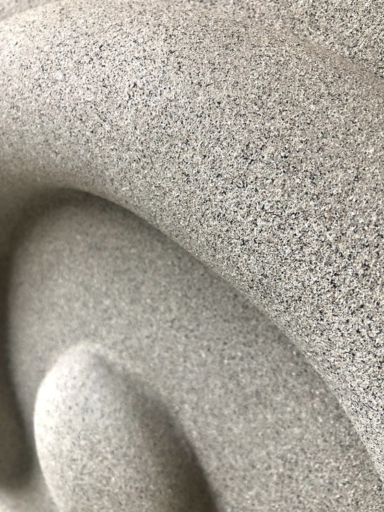 Image 1 of Studio Nuna | Runde Holzstruktur Artwork taupe | Durchmesser 60cm