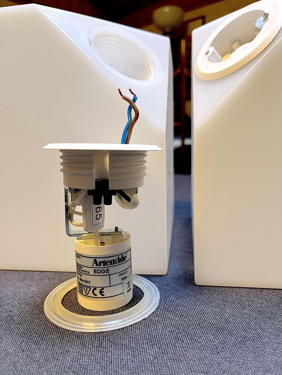 Image 1 of Paar Wandleuchten "Edge", Von Alessandro Mendini Für Artemide, Italien