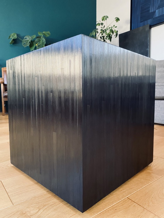 Image 1 of Couchtisch Eiche Intarsien Aus Stroh