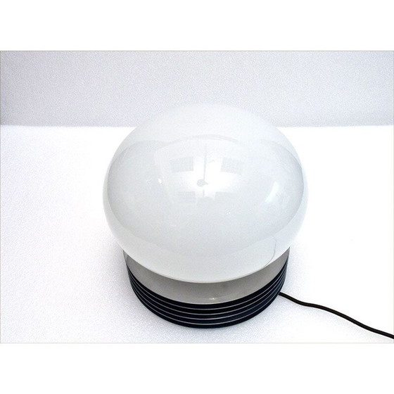 Image 1 of Vintage-Lampe aus Stahl und geblasenem Glas von Tronconi, 1970