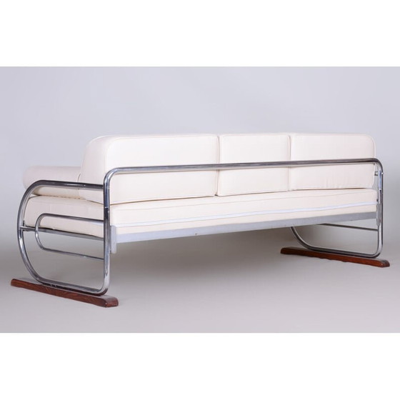 Image 1 of Weißes Vintage-Sofa von Slezák, Tschechien 1930er Jahre