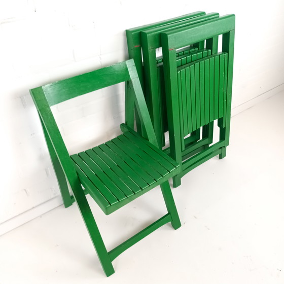 Image 1 of 4x Vintage-Klappstuhl