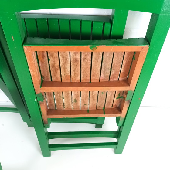 Image 1 of 4x Vintage-Klappstuhl