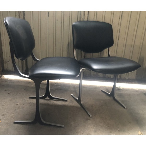 Image 1 of Satz von 6 Stühlen von Pierre Pichard für Ligne Roset, 1970
