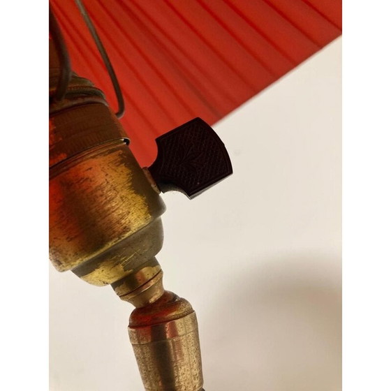 Image 1 of Vintage Stehlampe aus Messing und Formica, 1950-1960