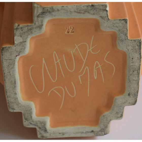 Image 1 of Vintage Keramikvase von Claude Dumas, Frankreich 1980