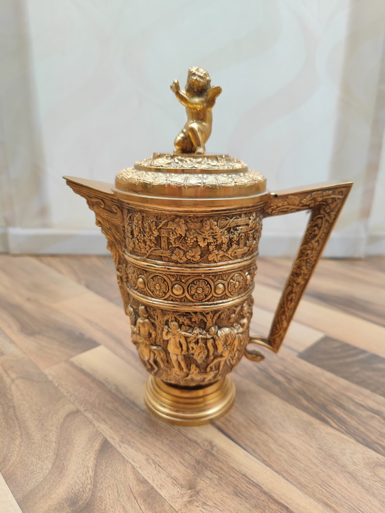 Image 1 of 2X Reich Verzierter Krug, Vermutlich Aus Messing