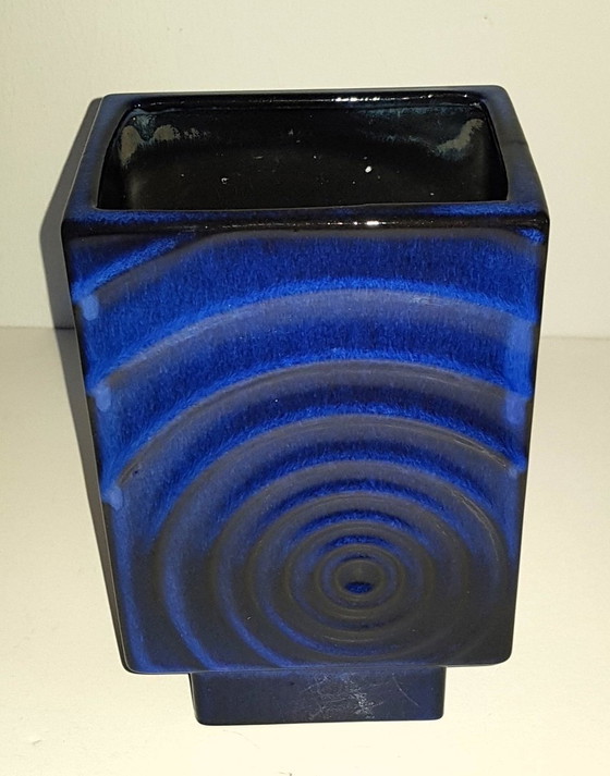 Image 1 of Blaue Keramik Studio Art Vase