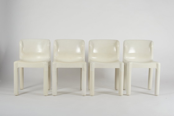 Image 1 of 4 X Kartell 4875 Carlo Bartoli Stühle Italienisch 1970S
