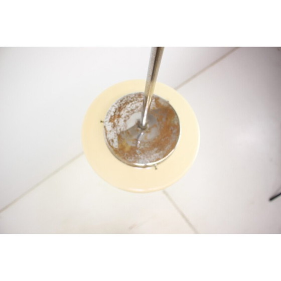 Image 1 of Vintage Art Deco Kronleuchter aus Glas und Chrom, Tschechoslowakei, 1930er Jahre