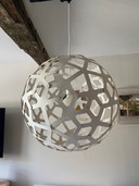 Hängeleuchte Modell Coral 60 weiß/weiß David Trubridge design