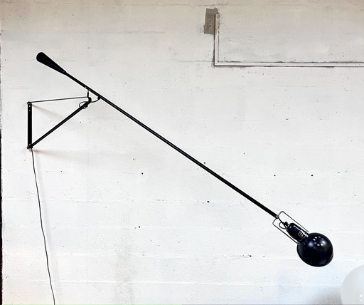 Große Vintage Arm Wandleuchte, Rizzatto, 1973.