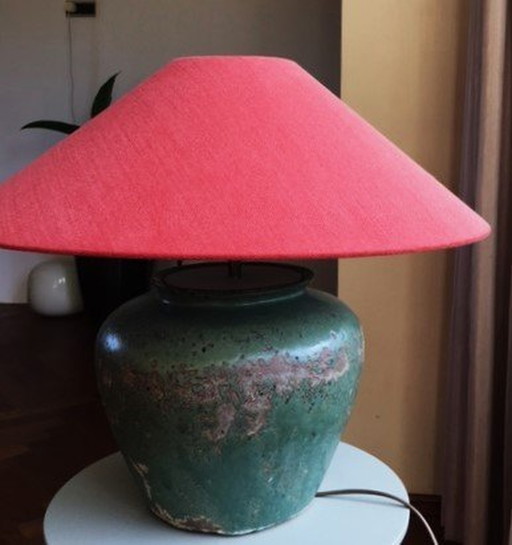 Tischlampe Authentische japanische Ingwerdose mit Schirm