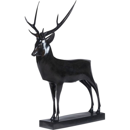 Vintage-Skulptur "Grand Deer" von François Pompon für das Atelier Valsuani, 2006