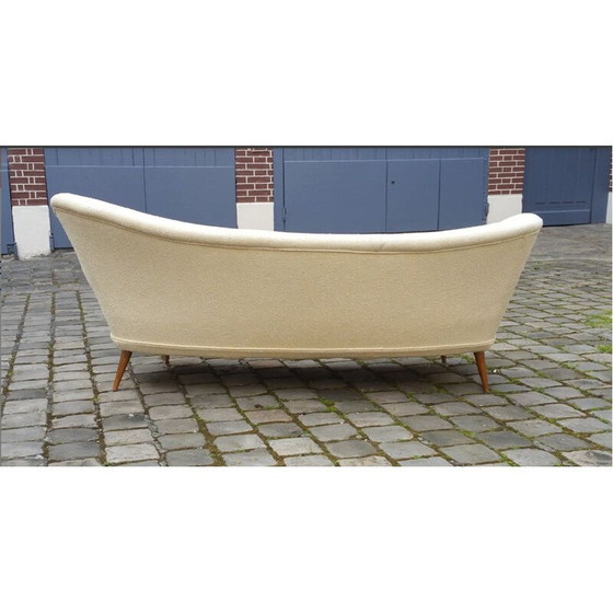 Image 1 of Vintage skulpturale Meridienne Sofa schwedischen asymmetrischen Bogen 1960