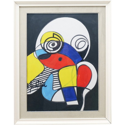 Acrylgemälde von Aldo Gentilini, 1970