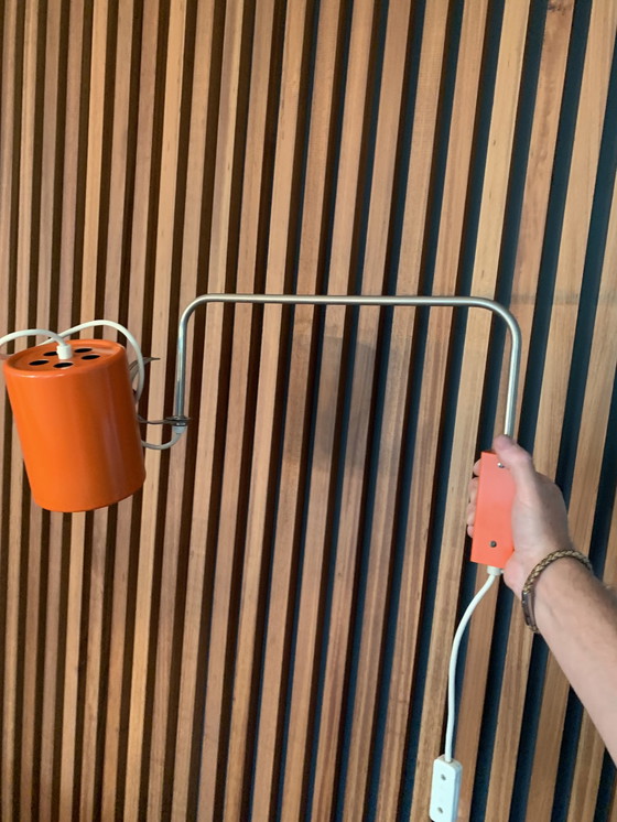 Image 1 of Vintage Wandleuchte orange