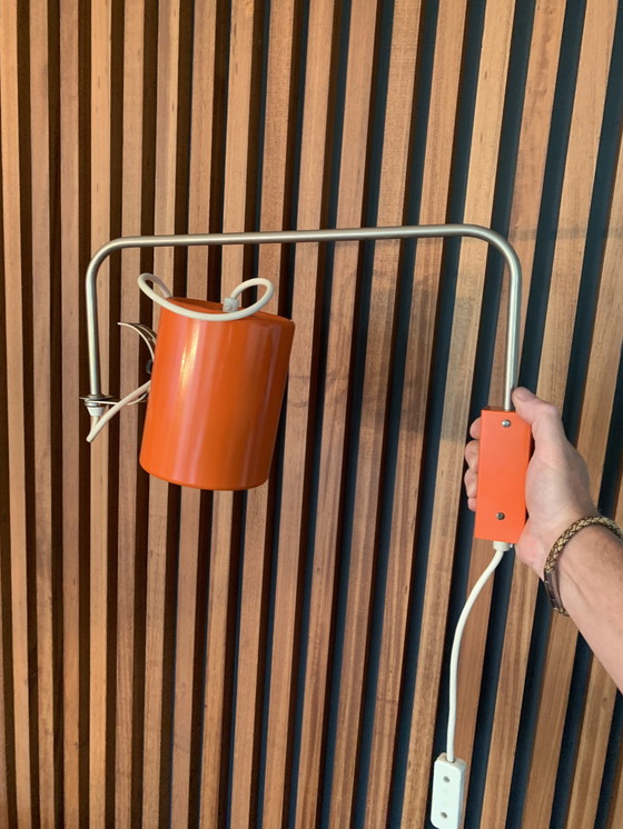 Image 1 of Vintage Wandleuchte orange