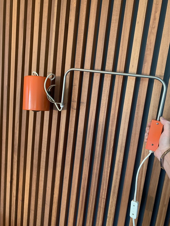 Image 1 of Vintage Wandleuchte orange