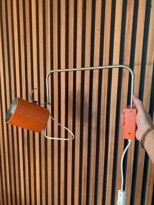 Vintage Wandleuchte orange
