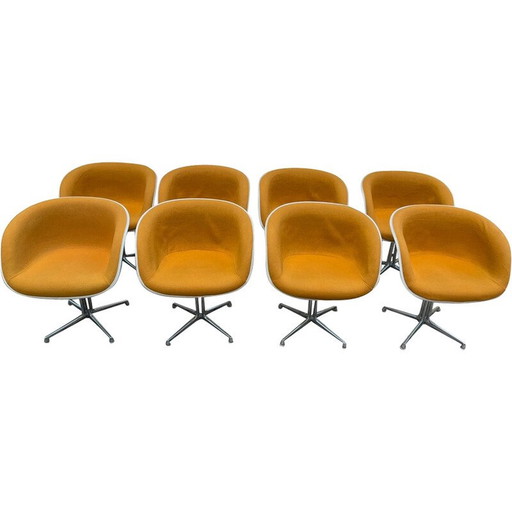 Satz von 8 alten La Fonda Sesseln von Charles und Ray Eames für Herman Miller, 1970