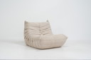 Ligne Roset Togo 1-Sitzer in beigem Blouclé