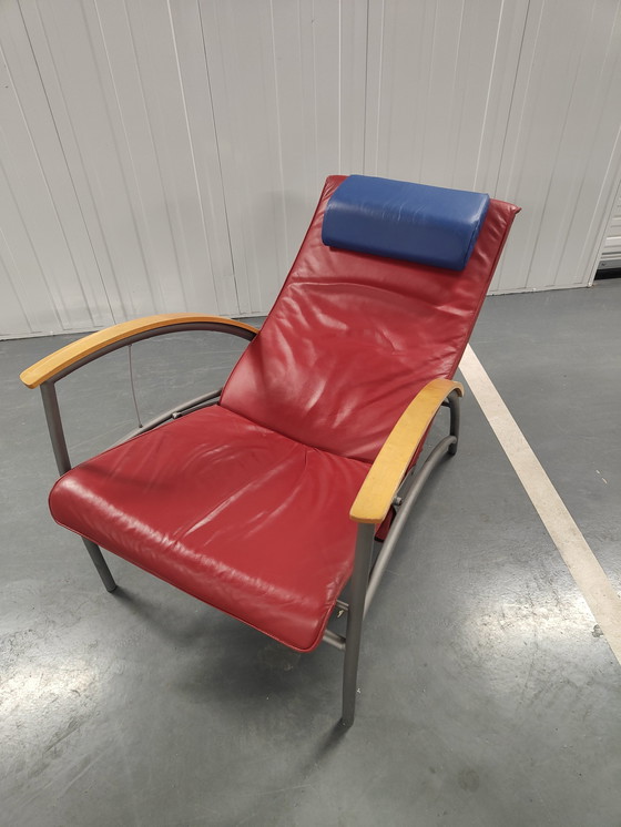 Image 1 of Ledersessel The Sit Chair von Kebe Danmark aus den 1980er Jahren.