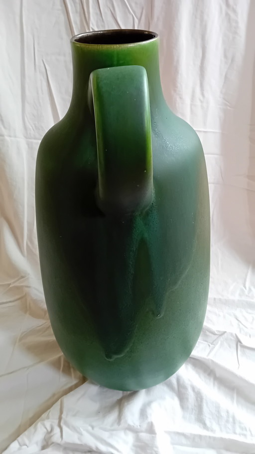 Vintage Große grüne Vase