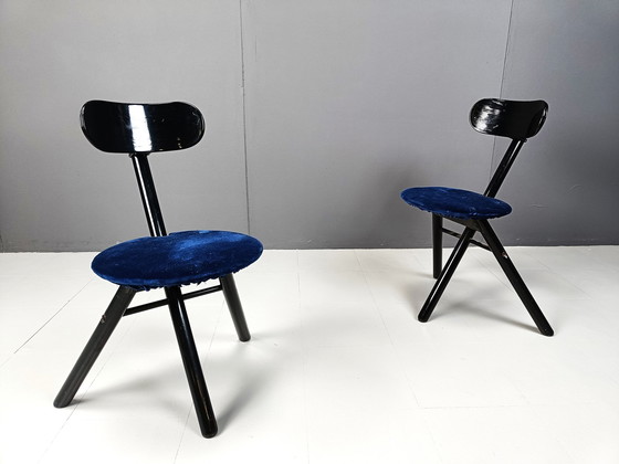 Image 1 of Paar klappbare Hocker von Calligaris, 1990er Jahre