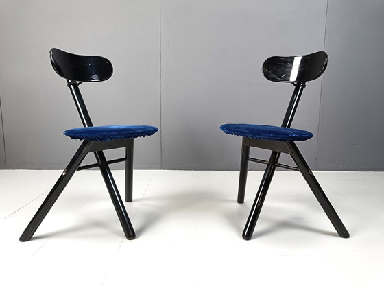 Image 1 of Paar klappbare Hocker von Calligaris, 1990er Jahre