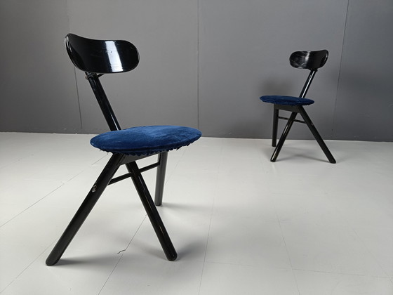 Image 1 of Paar klappbare Hocker von Calligaris, 1990er Jahre