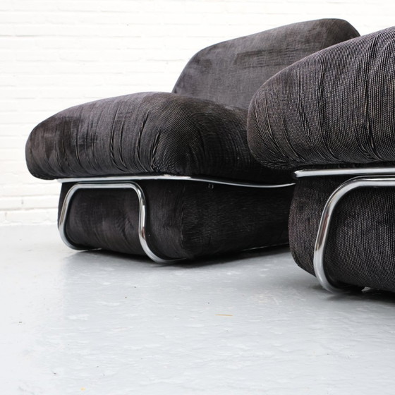 Image 1 of Italienischer Rohrrahmen Lounge Sessel '70S