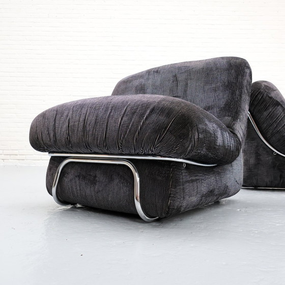 Image 1 of Italienischer Rohrrahmen Lounge Sessel '70S