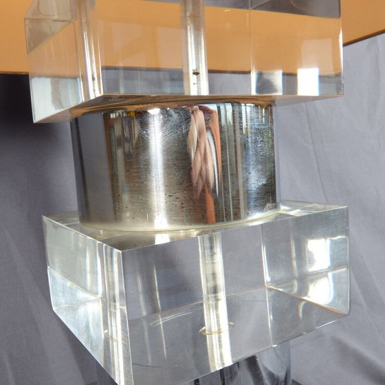 Image 1 of Vintage Tischlampe aus verchromtem Metall, 1970