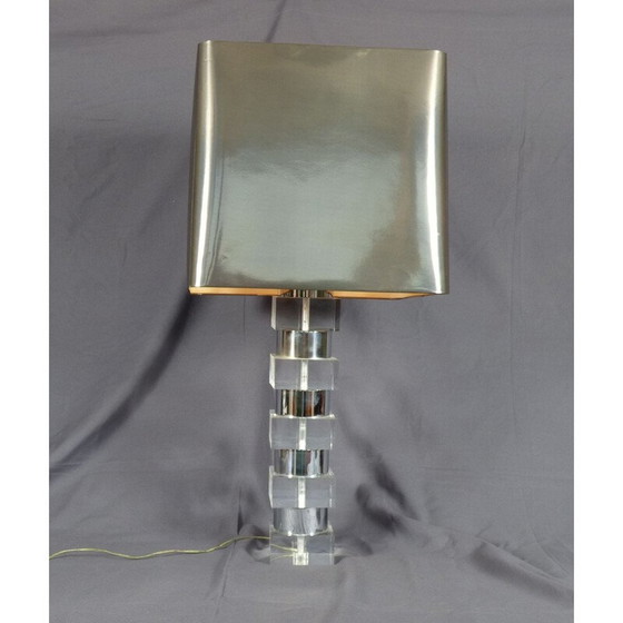 Image 1 of Vintage Tischlampe aus verchromtem Metall, 1970