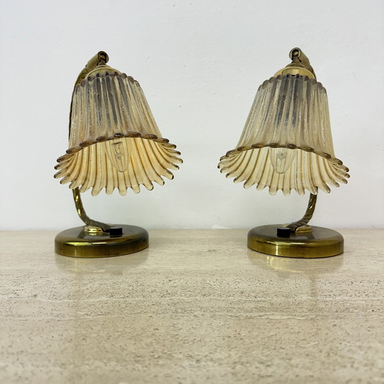 Image 1 of Satz von 2 Tischlampen Art Deco, 1950S