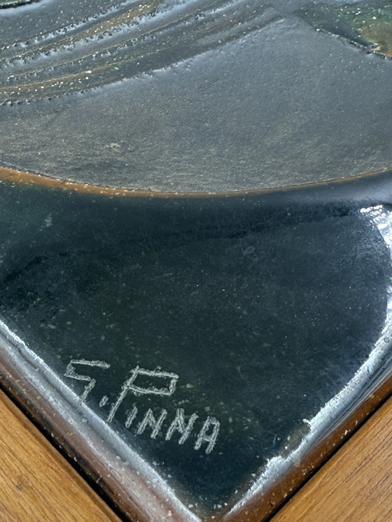 Image 1 of Gianni Pinna, Keramischer Tafelaufsatz / Vide Poche / Freistehende Skulptur, Italien 1970er Jahre