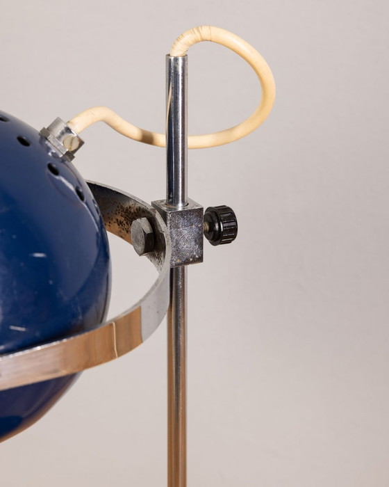 Image 1 of Blaue Eye Ball Tischlampe von Goffredo Reggiani, 1970er Jahre