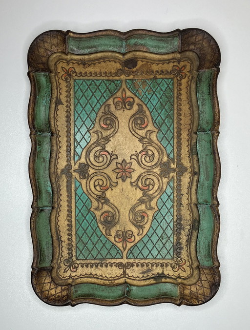 Schönes Florentiner Holztablett