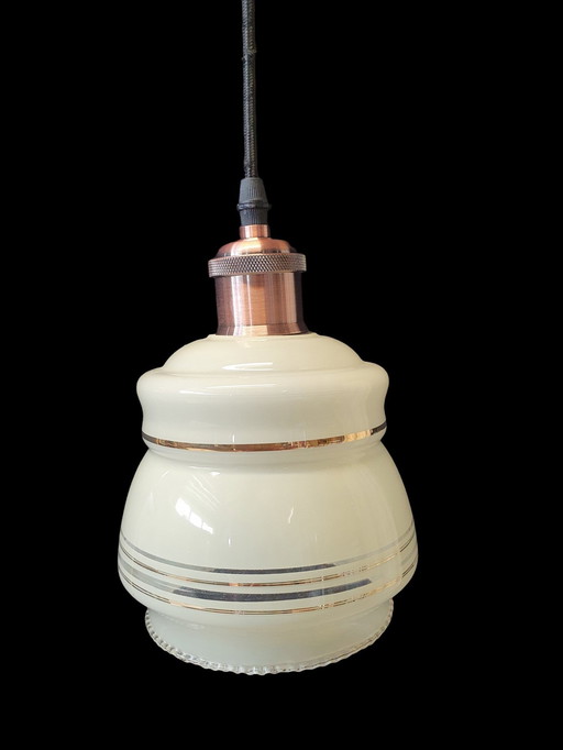 1947 Vintage Brocante Hängelampe Hängelampe Lampe