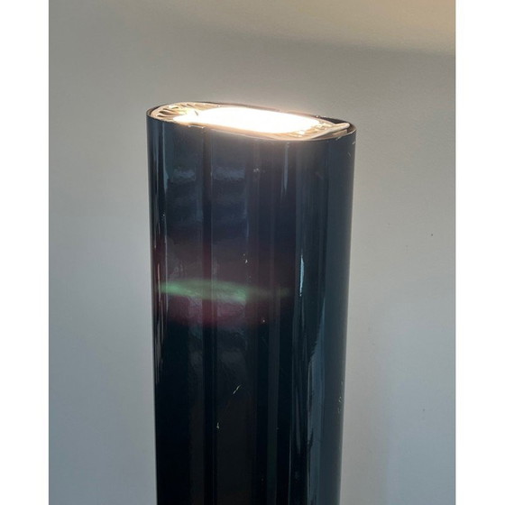 Image 1 of Vintage Megaron hallogen Stehleuchte aus schwarz lackiertem Metall von Gianfranco Frattini
