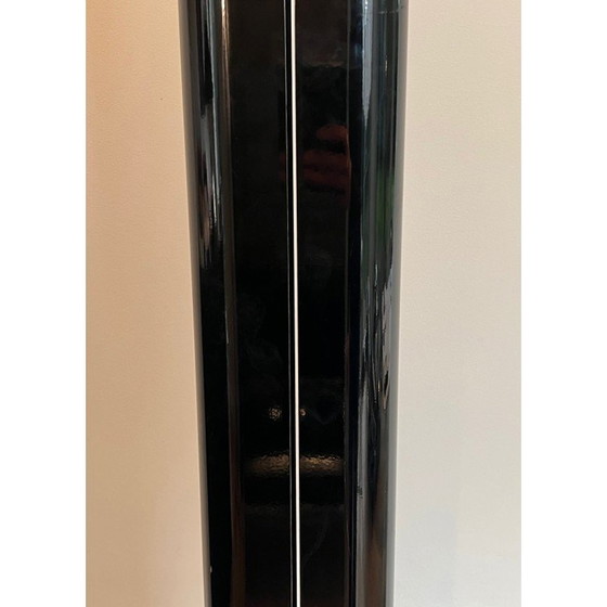 Image 1 of Vintage Megaron hallogen Stehleuchte aus schwarz lackiertem Metall von Gianfranco Frattini