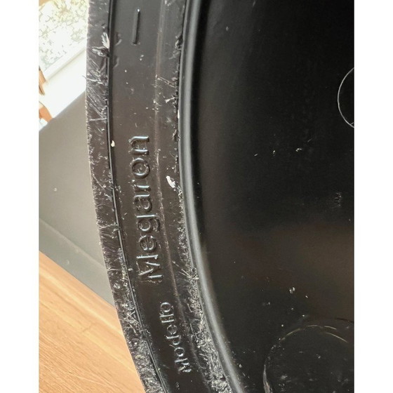 Image 1 of Vintage Megaron hallogen Stehleuchte aus schwarz lackiertem Metall von Gianfranco Frattini