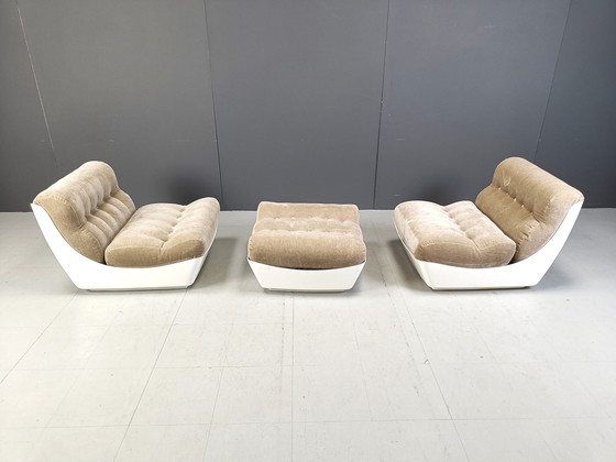 Image 1 of Paar Space Age Lounge Chairs, 1960er Jahre