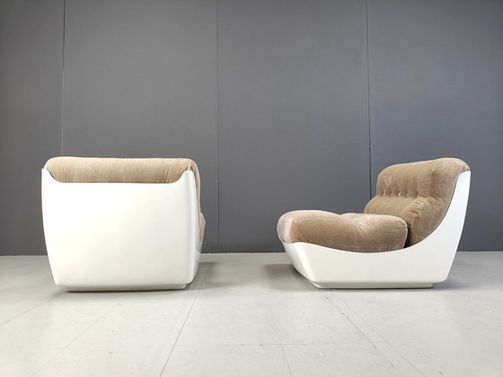 Image 1 of Paar Space Age Lounge Chairs, 1960er Jahre