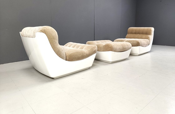 Image 1 of Paar Space Age Lounge Chairs, 1960er Jahre